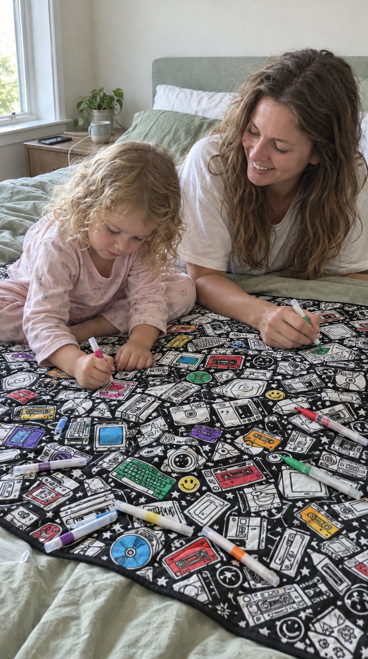 Customer photo review of Hueloom™ - Coloring Blanket