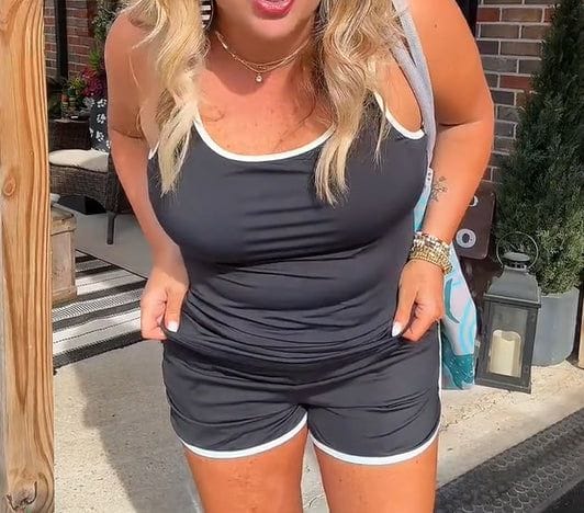 Customer photo review of Tummy Control Ruched Tankini Set