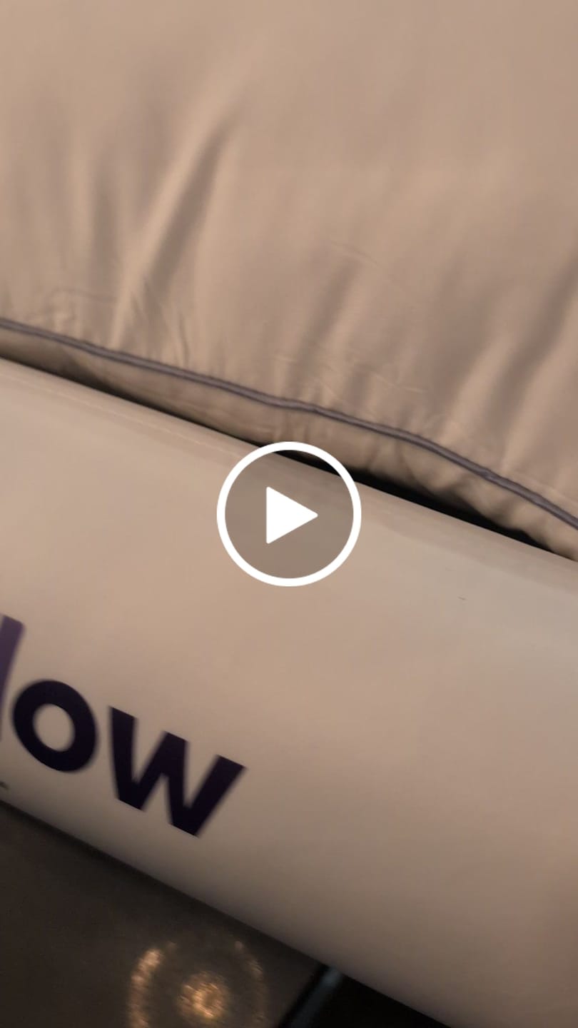 Customer video review of Waterproof & Stain-Resistant Hotel Pillow