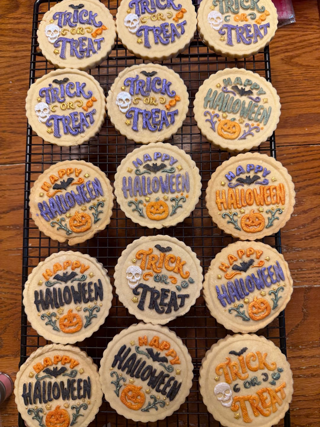 Customer photo review of Trick Or Treat Cookie Press