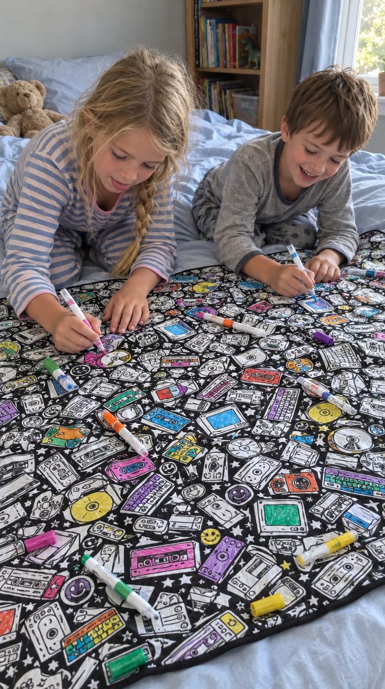 Customer photo review of Hueloom™ - Coloring Blanket