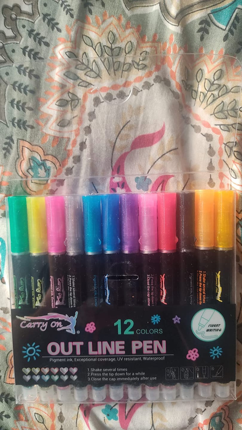 Customer photo review of Blinqo DuoGlow Outline Pens