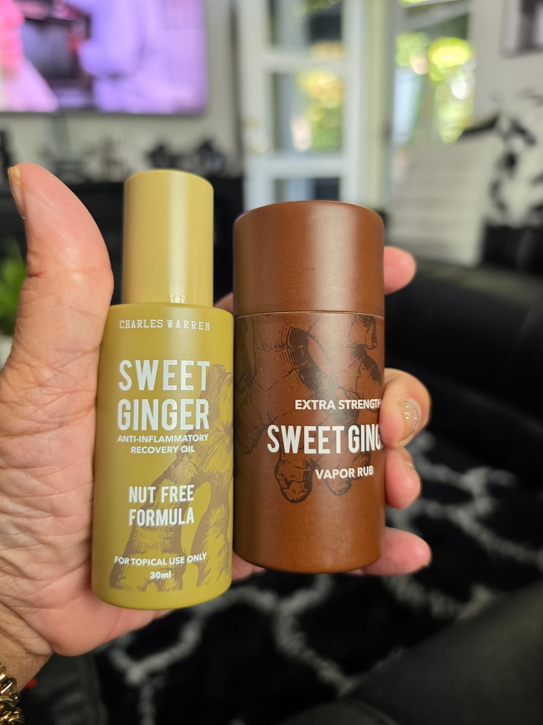 Customer photo review of Extra Strength Sweet Ginger Vapor Rub Stick