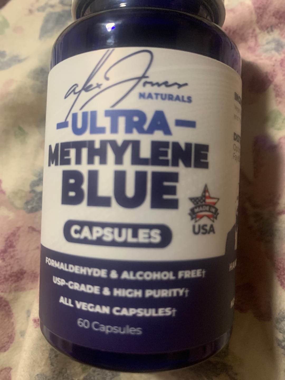 Customer photo review of Ultra Methylene Blue Capsules (60 Capsules) (30 Servings)