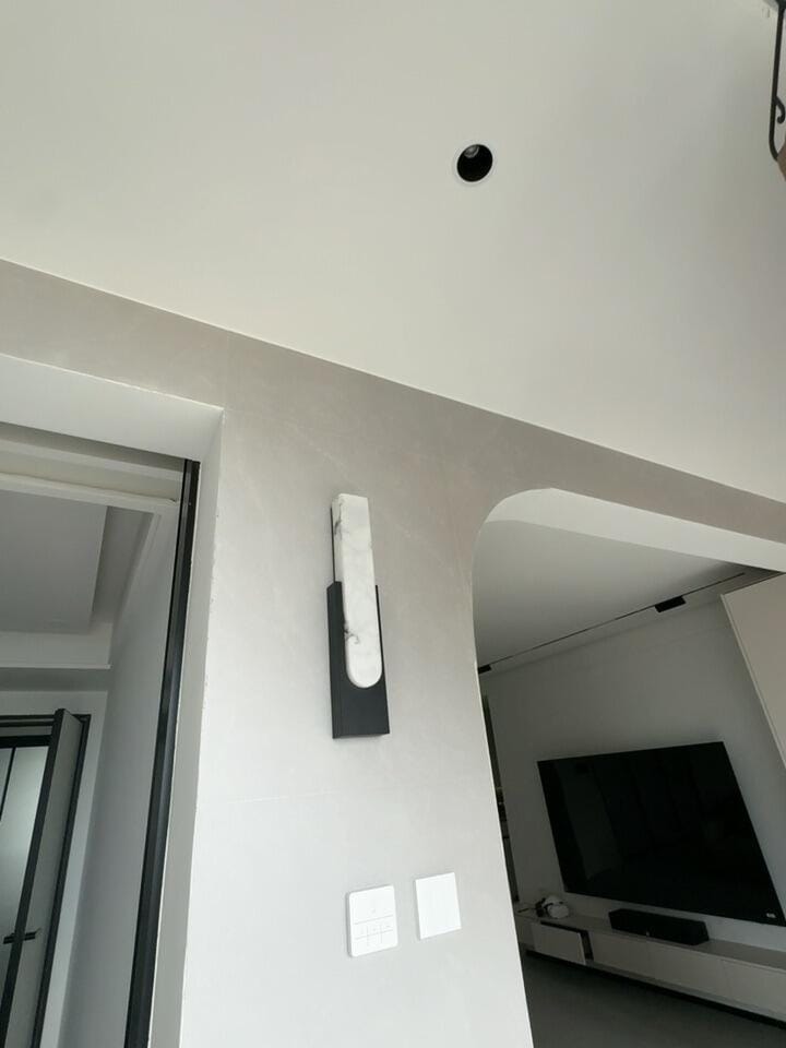 Customer photo review of Alabaster Column Wall Sconce, Integrated LED, Wall Light, 50 cm