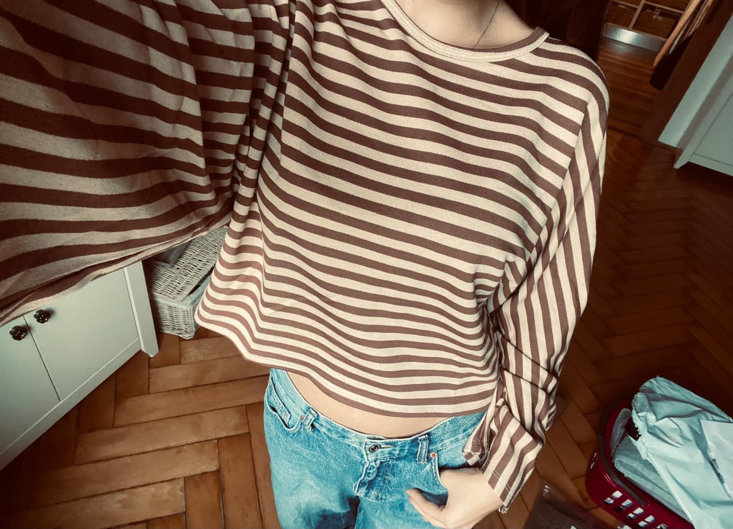 Customer photo review of Stripe Longsleeve Knit