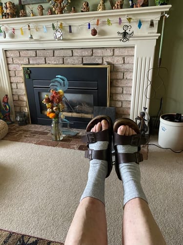 Customer photo review of Meias de bambu premium anti-fadiga