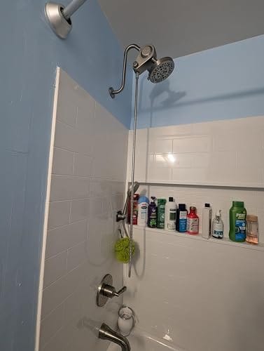 Customer photo review of Frizzlife Dual-Outlet Brushed Nickel Shower Filter with 3-Mode Handheld – K45+HS04-BN
