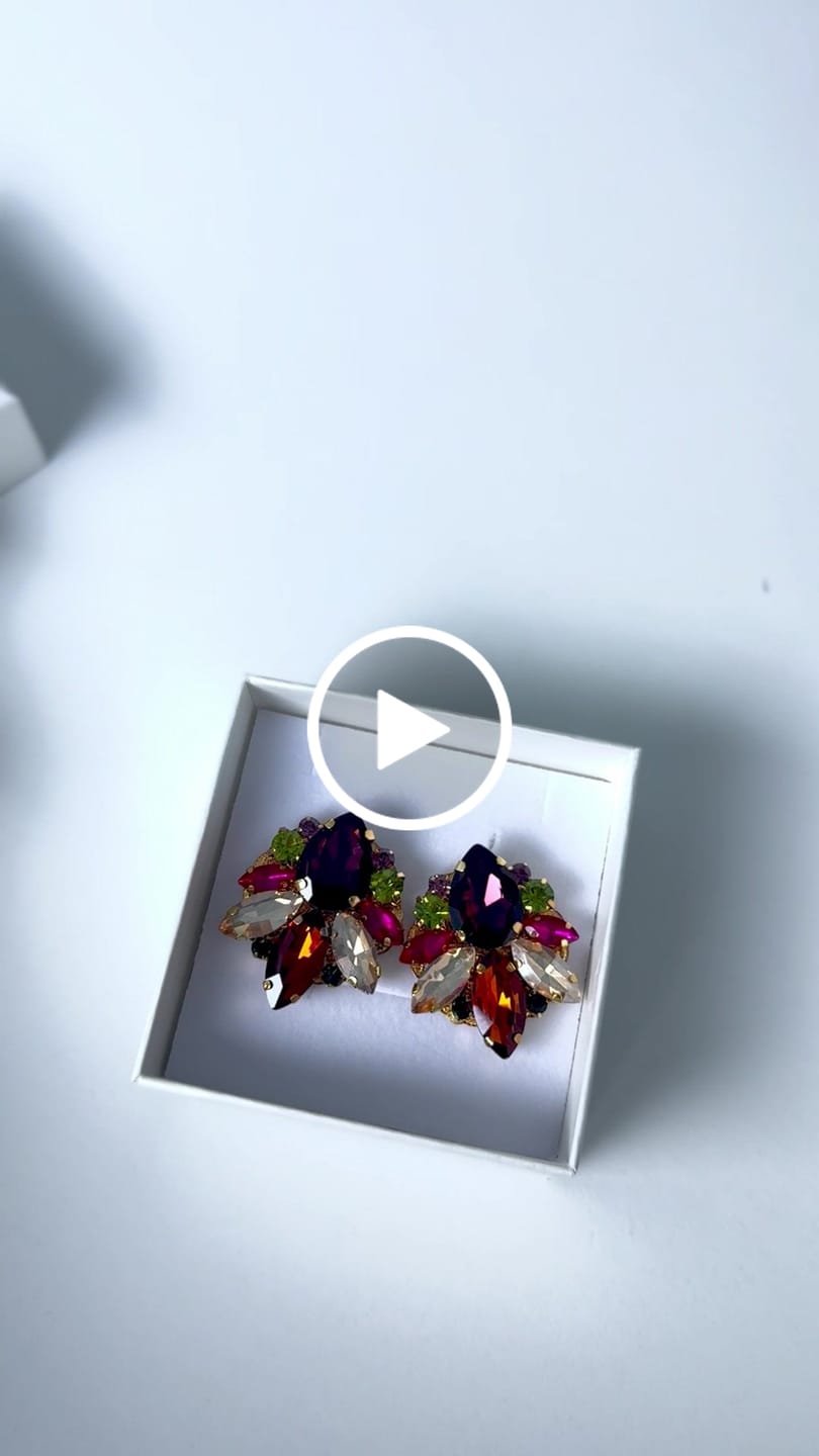 Customer video review of Colorful - (Orecchini Placcati in oro)