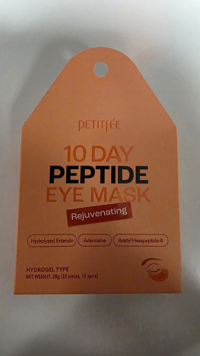 Customer photo review of Petitfee 10 dagers Øyemasker - Peptide Rejuvenating (20stk) EXP: 21/09-2026