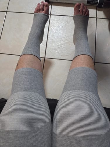Customer photo review of Meias de bambu premium anti-fadiga