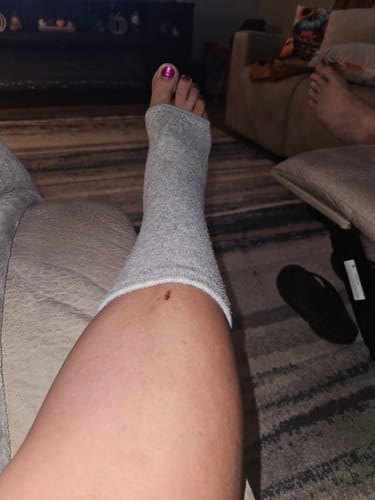 Customer photo review of Meias de bambu premium anti-fadiga