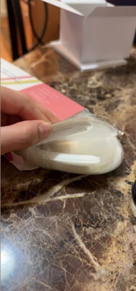 Customer photo review of Lash Shower Shield – Keep Water Off Your Lashes