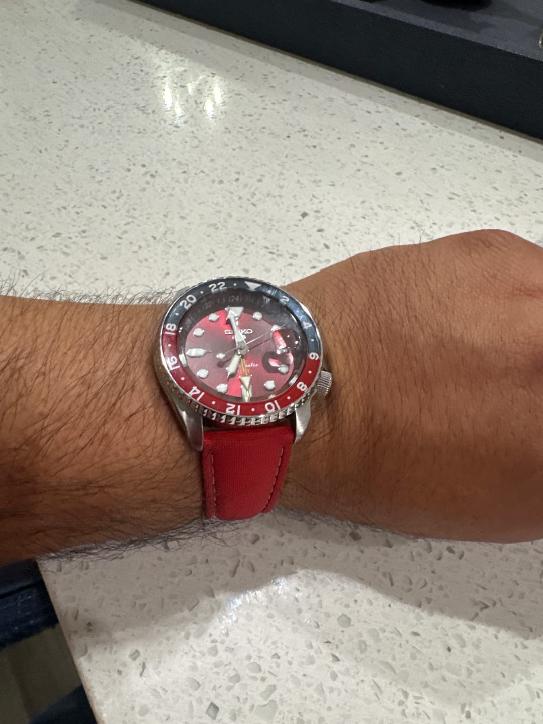 Customer photo review of Sailcloth Rubber Deploy - Red