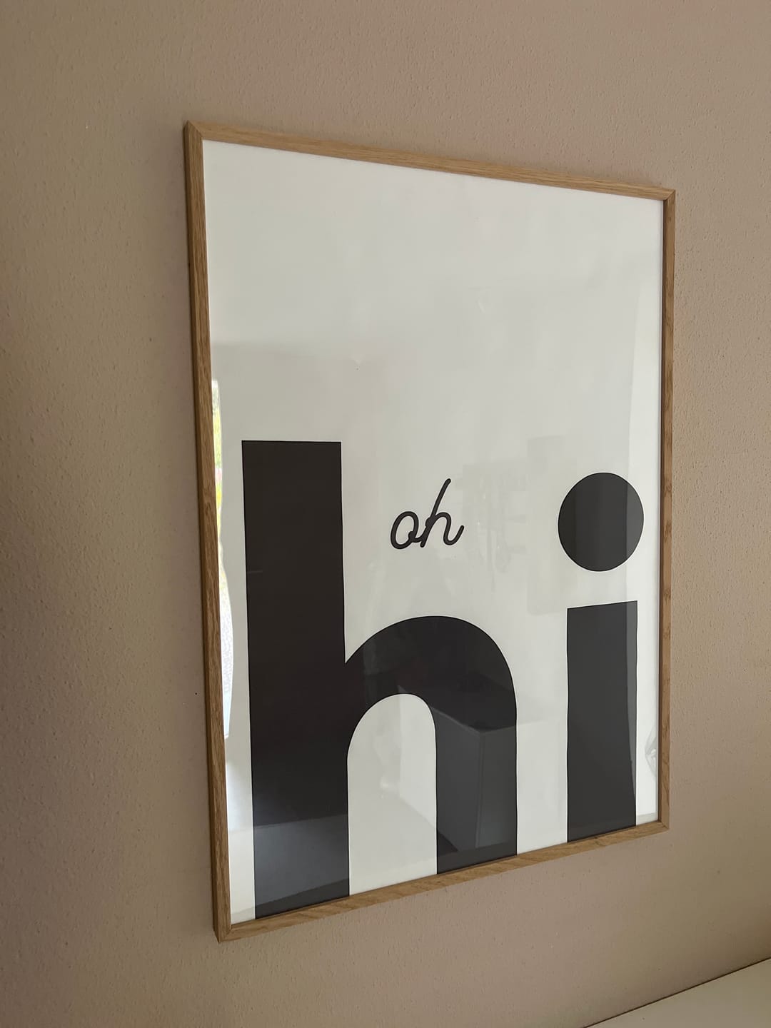 Customer photo review of Bilderrahmen für 50 x 70 cm - Holz Natur Eiche