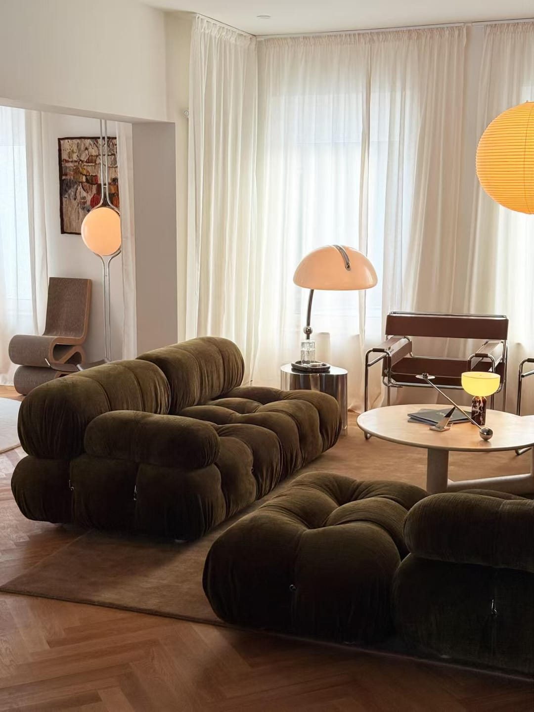 Customer photo review of Hiksnra 3 Piece Sectional Sofa | Compression Sofa in Box
