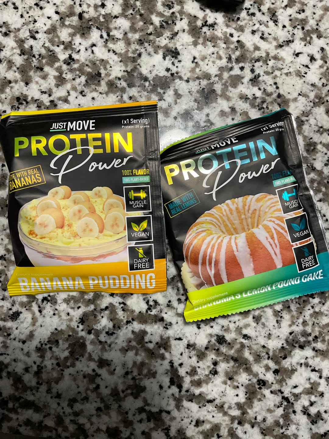 Customer photo review of Just MOVE Protein Sample Variety Pack - 7 Flavors