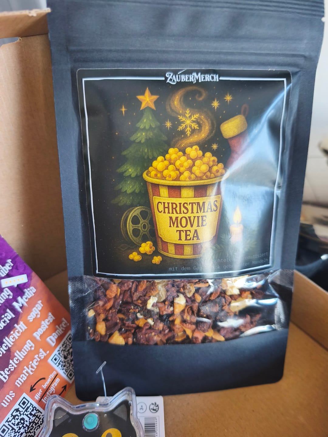 Customer photo review of Christmas Movie Tea – Früchtetee mit gebrannten Mandeln & Popcorn | Limitierter Winter Tee