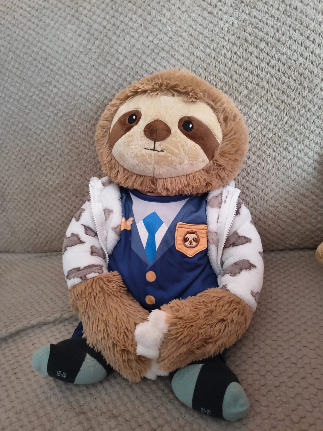 Customer photo review of Luiaard Piloot Kleding Lotgenootje