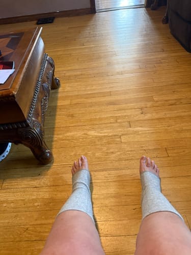 Customer photo review of Meias de bambu premium anti-fadiga