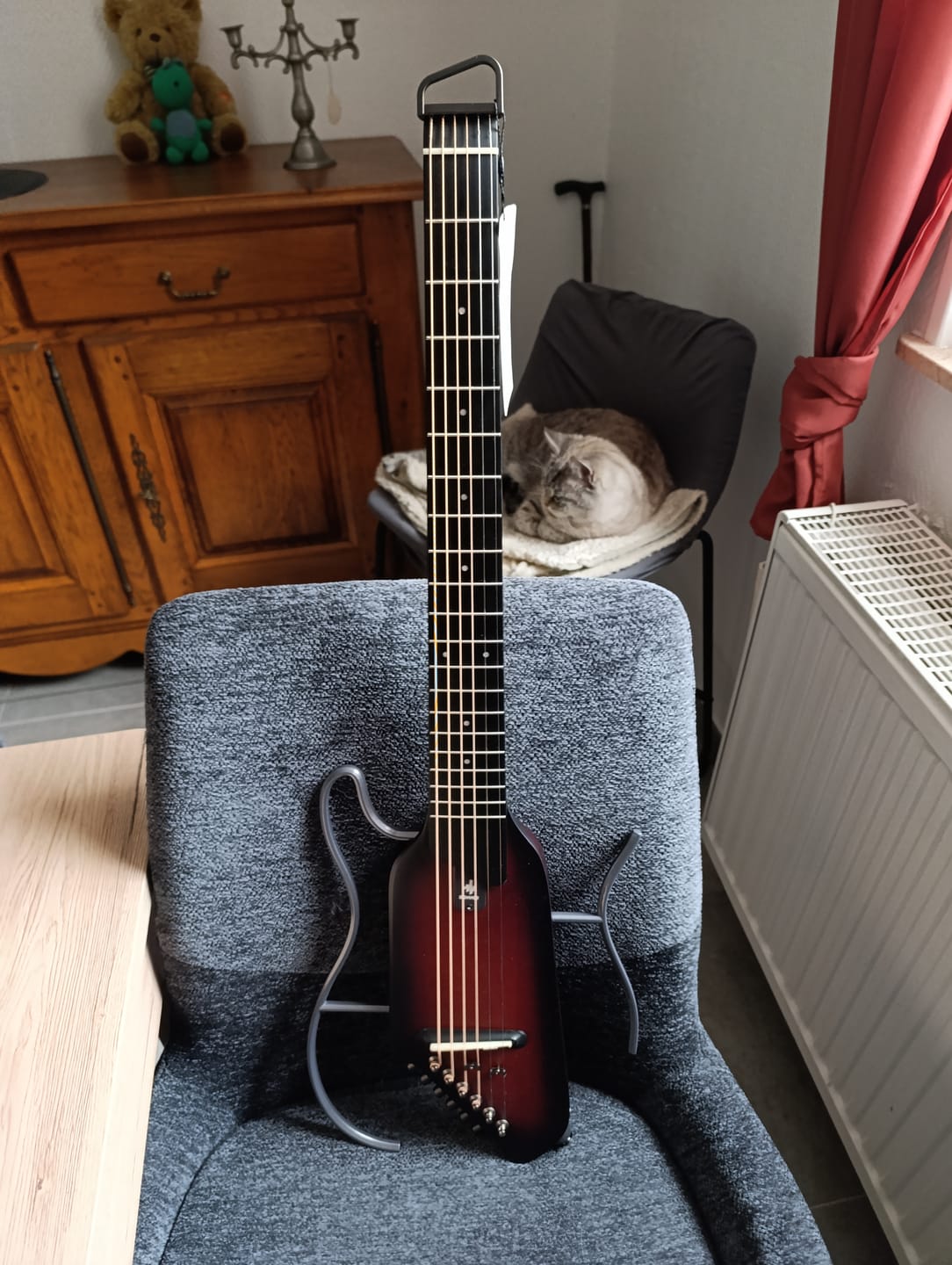 Customer photo review of 【Boîte ouverte】Donner HUSH I Guitare de Voyage Ultra-Légère