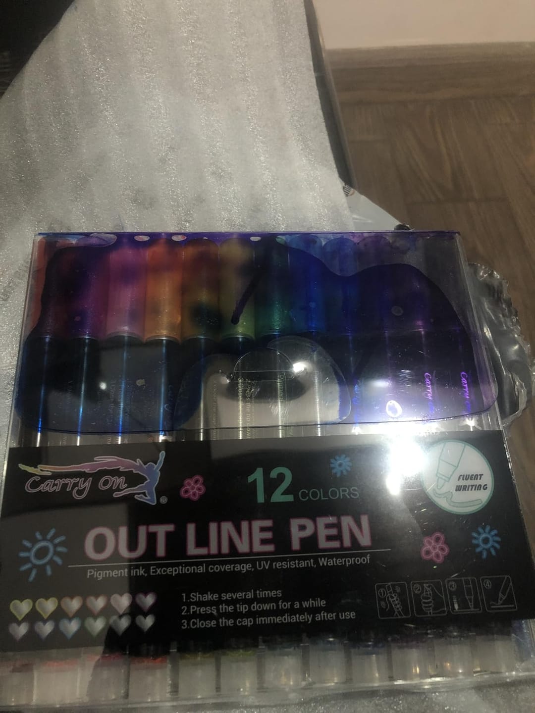 Customer photo review of Blinqo DuoGlow Outline Pens