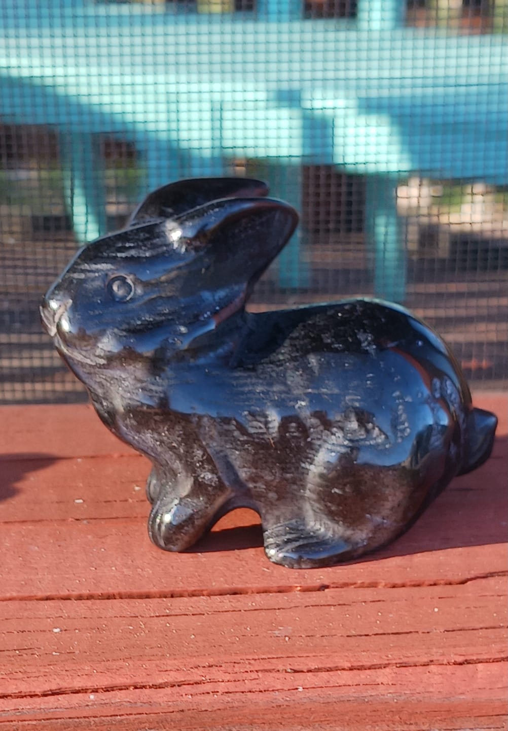 Customer photo review of Natural Crystal Carving Cute Bunny