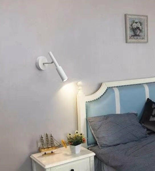 Customer photo review of Slim Black Aluminium Wall Light, Swivel Beam, Wall Sconce, 10 cm