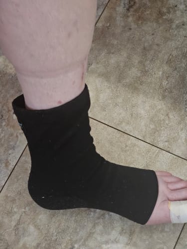 Customer photo review of Meias de bambu premium anti-fadiga