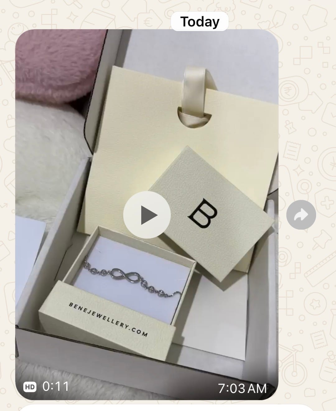 Customer photo review of Noelle Infinity Bracelet