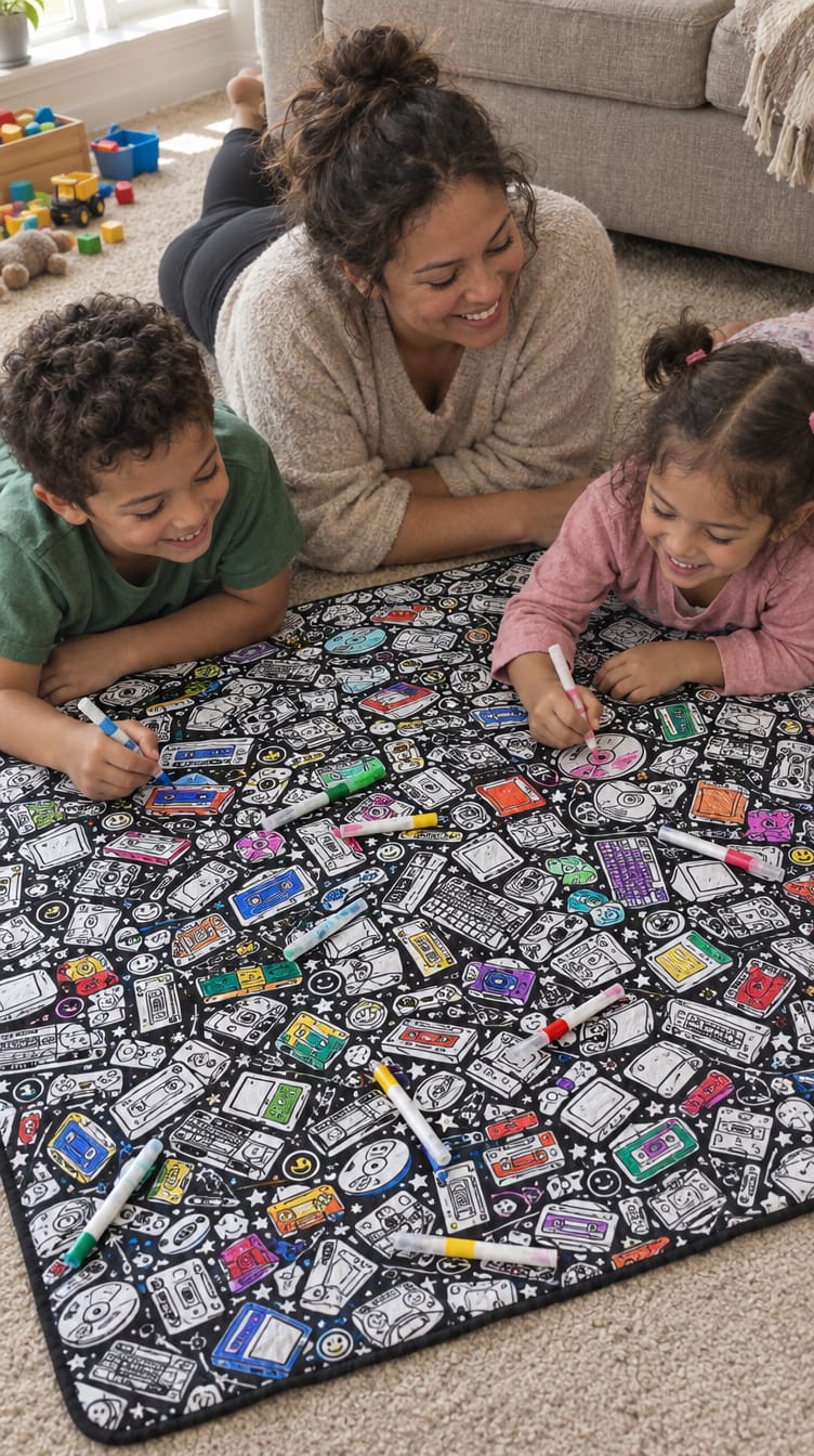 Customer photo review of Hueloom™ - Coloring Blanket