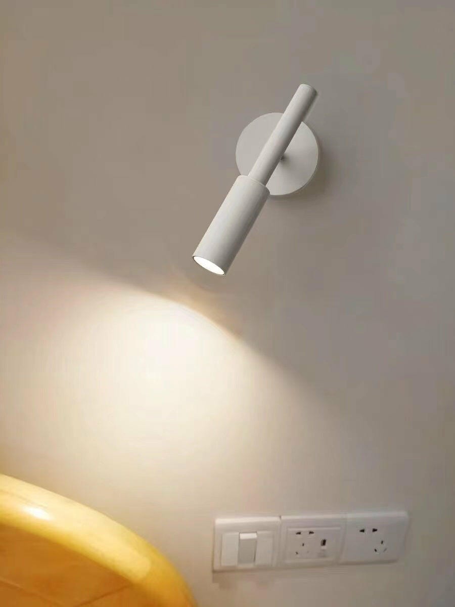 Customer photo review of Slim Black Aluminium Wall Light, Swivel Beam, Wall Sconce, 10 cm