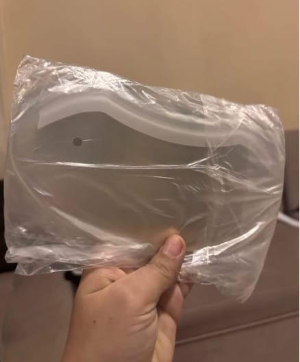 Customer photo review of Lash Shower Shield – Keep Water Off Your Lashes