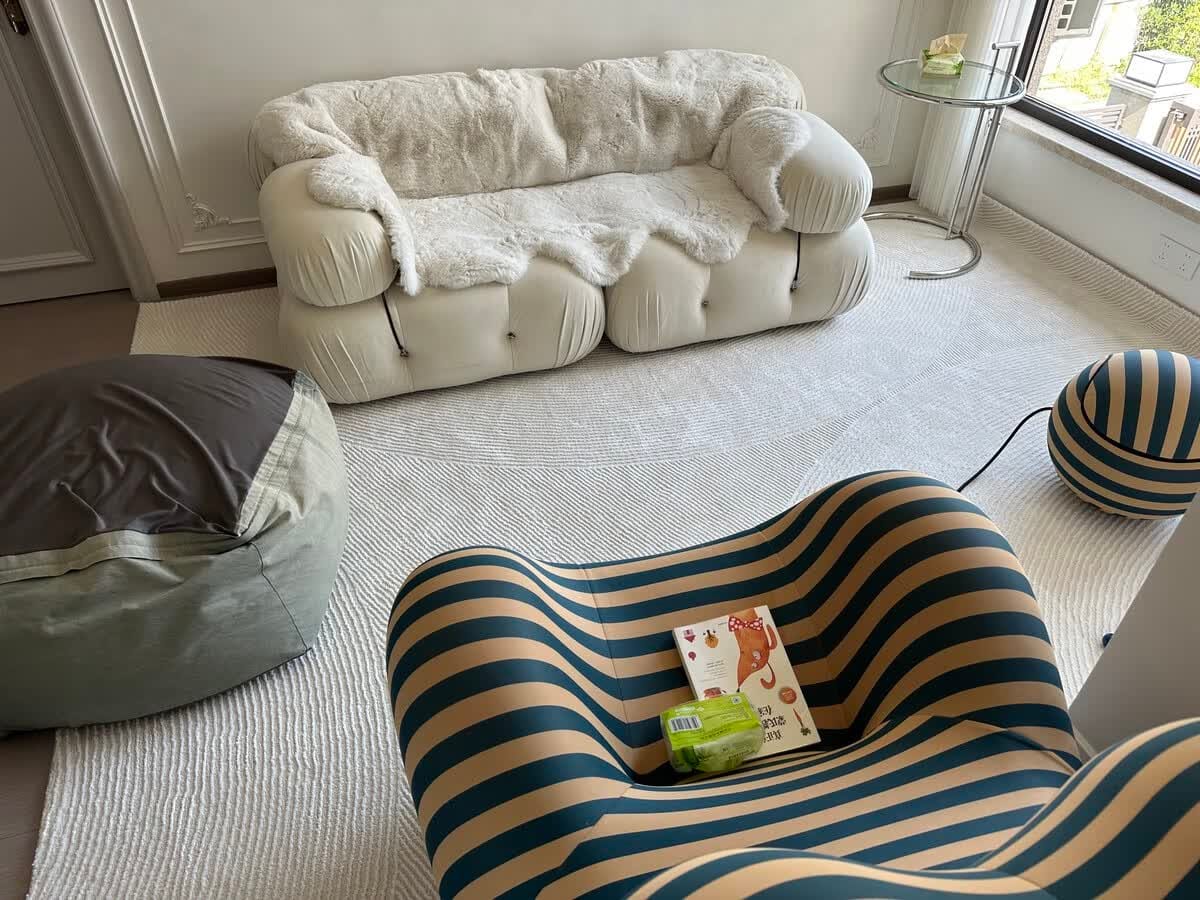 Customer photo review of Hiksnra Compressed Lounge Chair | Boneless Sofa