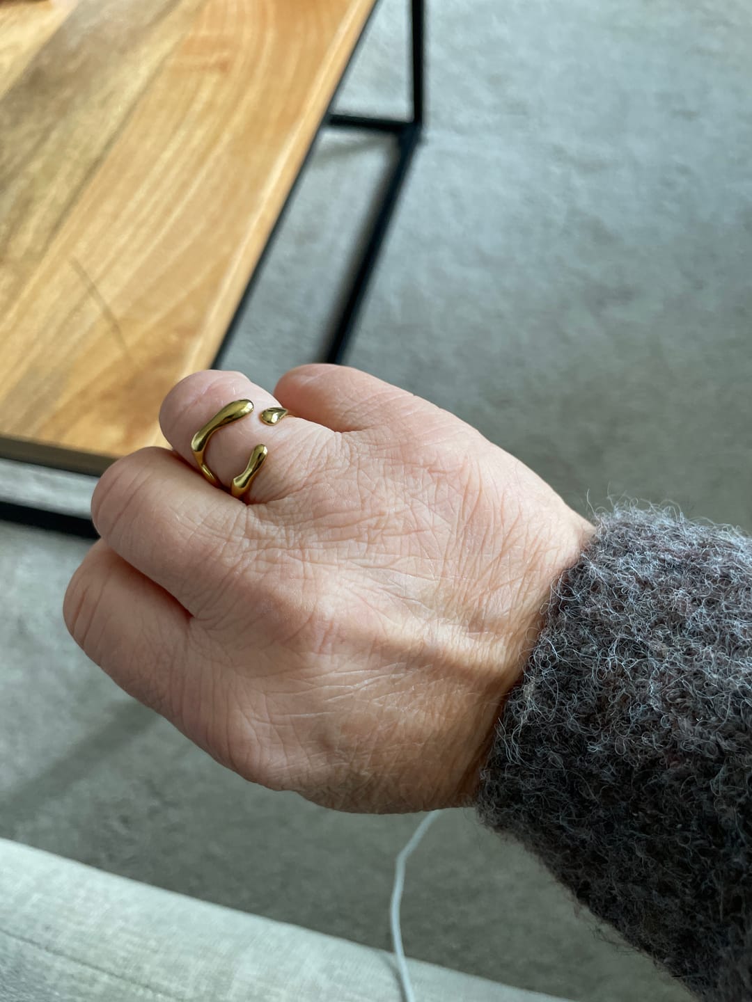 Customer photo review of Clara - Claw Ring Stainless Steel