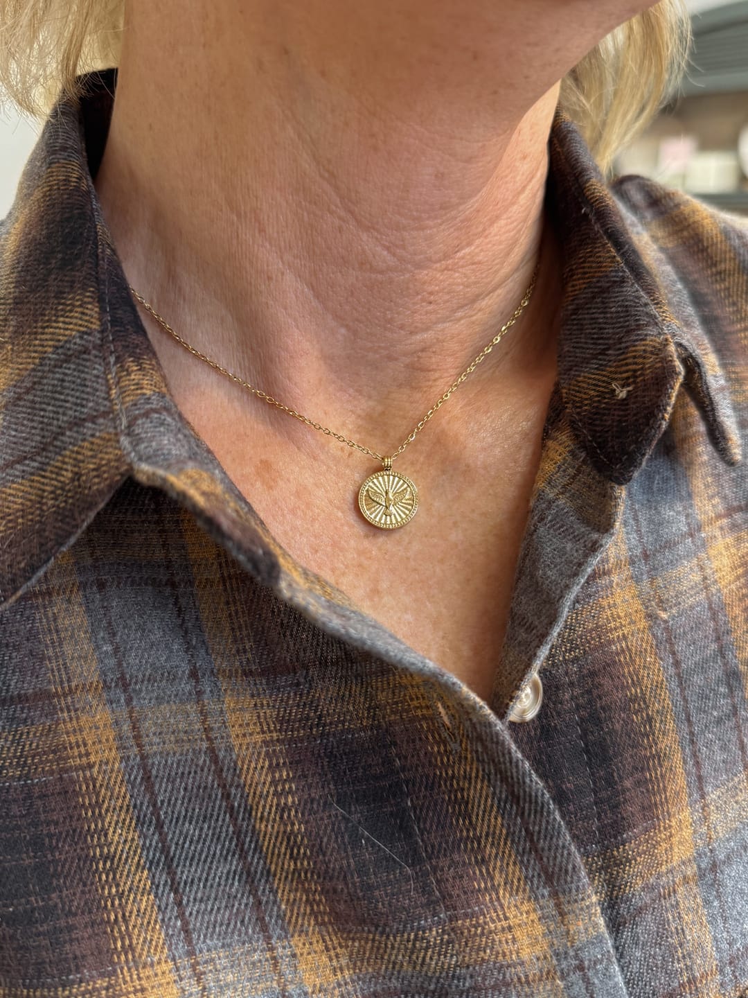 Customer photo review of Come, Holy Spirit Necklace
