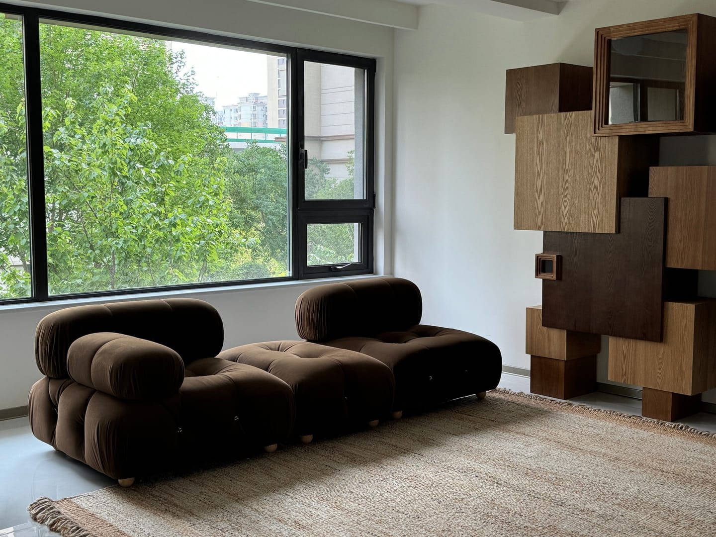 Customer photo review of Hiksnra 3 Piece Sectional Sofa | Compression Sofa in Box