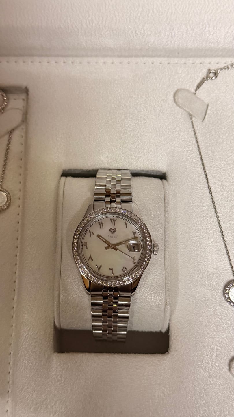 Customer photo review of Perla White + 5 Pieces Fine 925 Silver Jewelry Set
