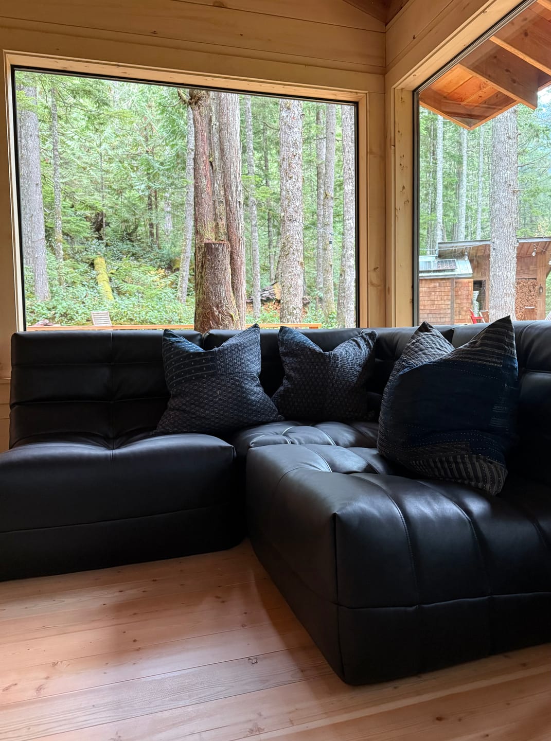 Customer photo review of Russo2 corner mini sectional with singles