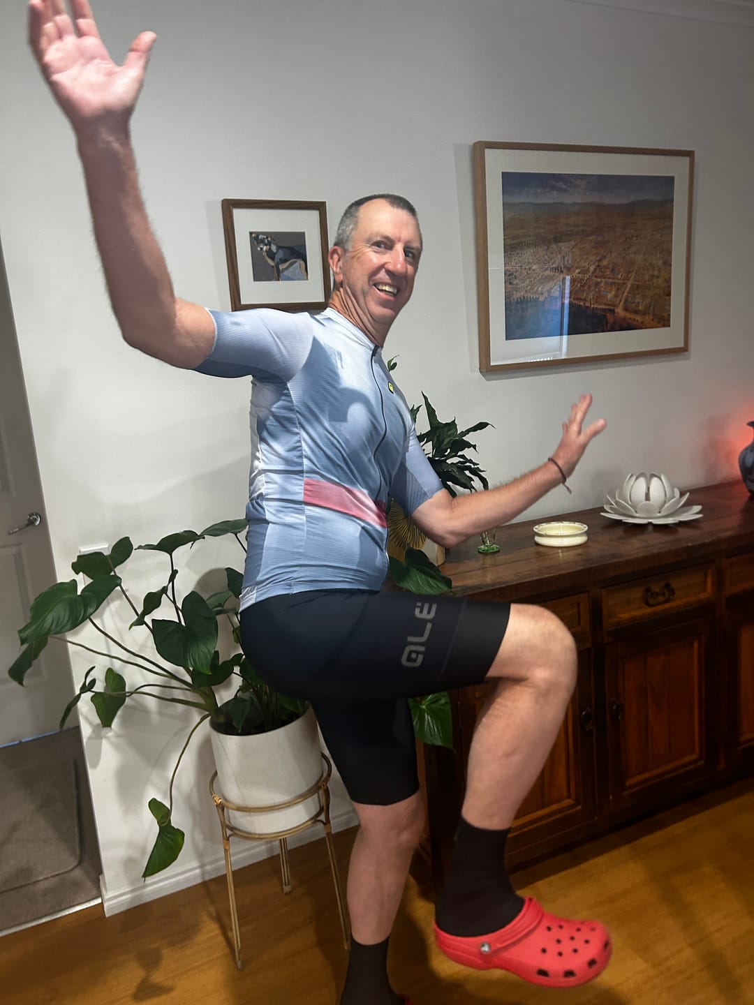 Customer photo review of Gravel Stones Cargo Bib Shorts