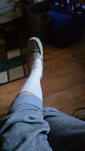 Customer photo review of Meias de bambu premium anti-fadiga