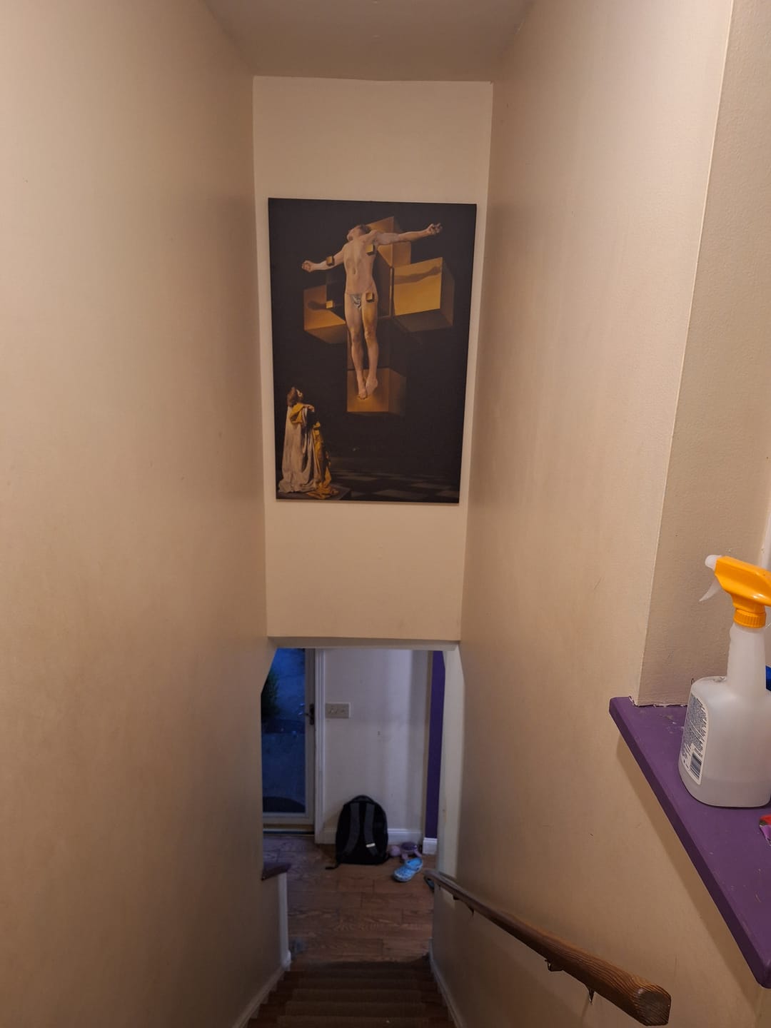 Customer photo review of Crucifixion (Corpus Hypercubus) | Salvador Dalí | 1954