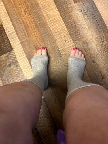 Customer photo review of Meias de bambu premium anti-fadiga