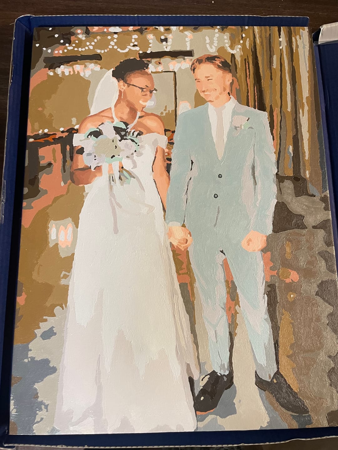 Customer photo review of Custom Paint by Numbers Kit