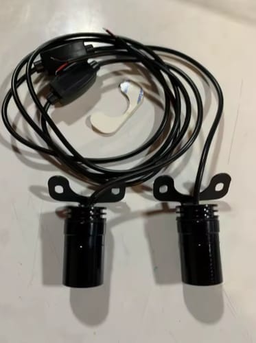 Customer photo review of Angel Wing Light Projectors for Motorcycles