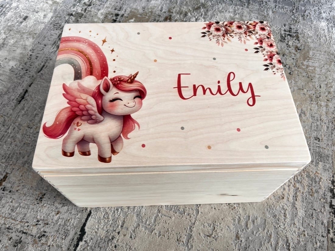Customer photo review of Erinnerungsbox Baby - Baby Einhorn