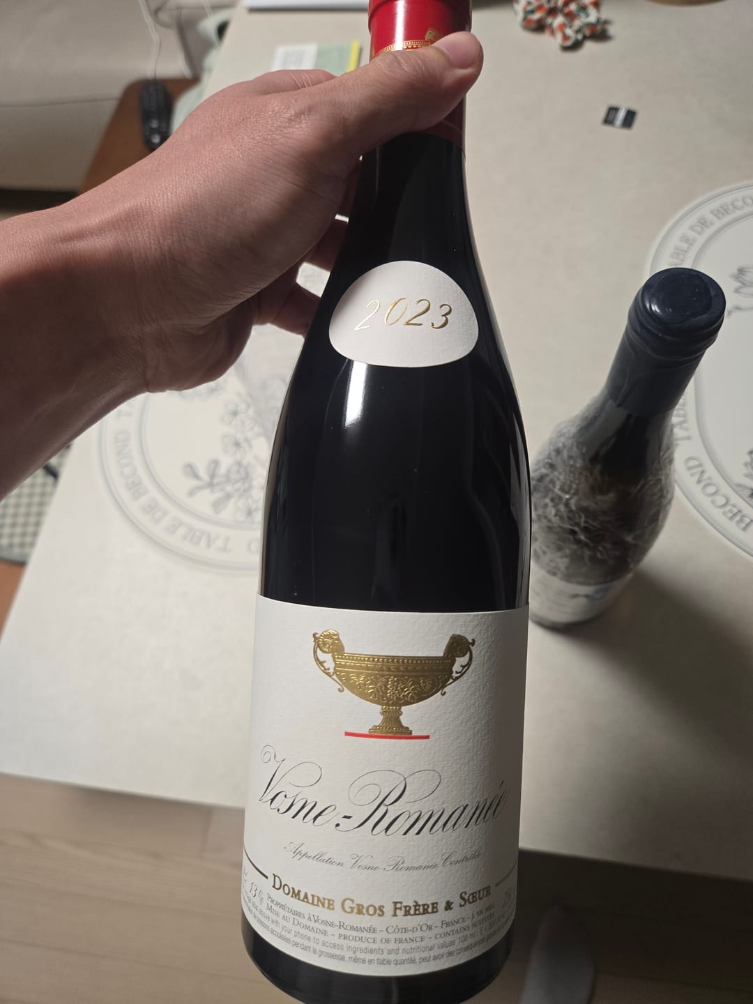Customer photo review of Domaine Gros Frere et Soeur Vosne Romanee 2023