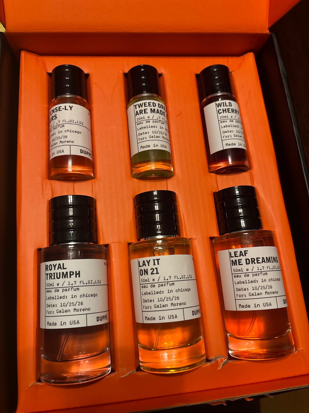 Customer photo review of 6 Scents. 1 Affordable Price.