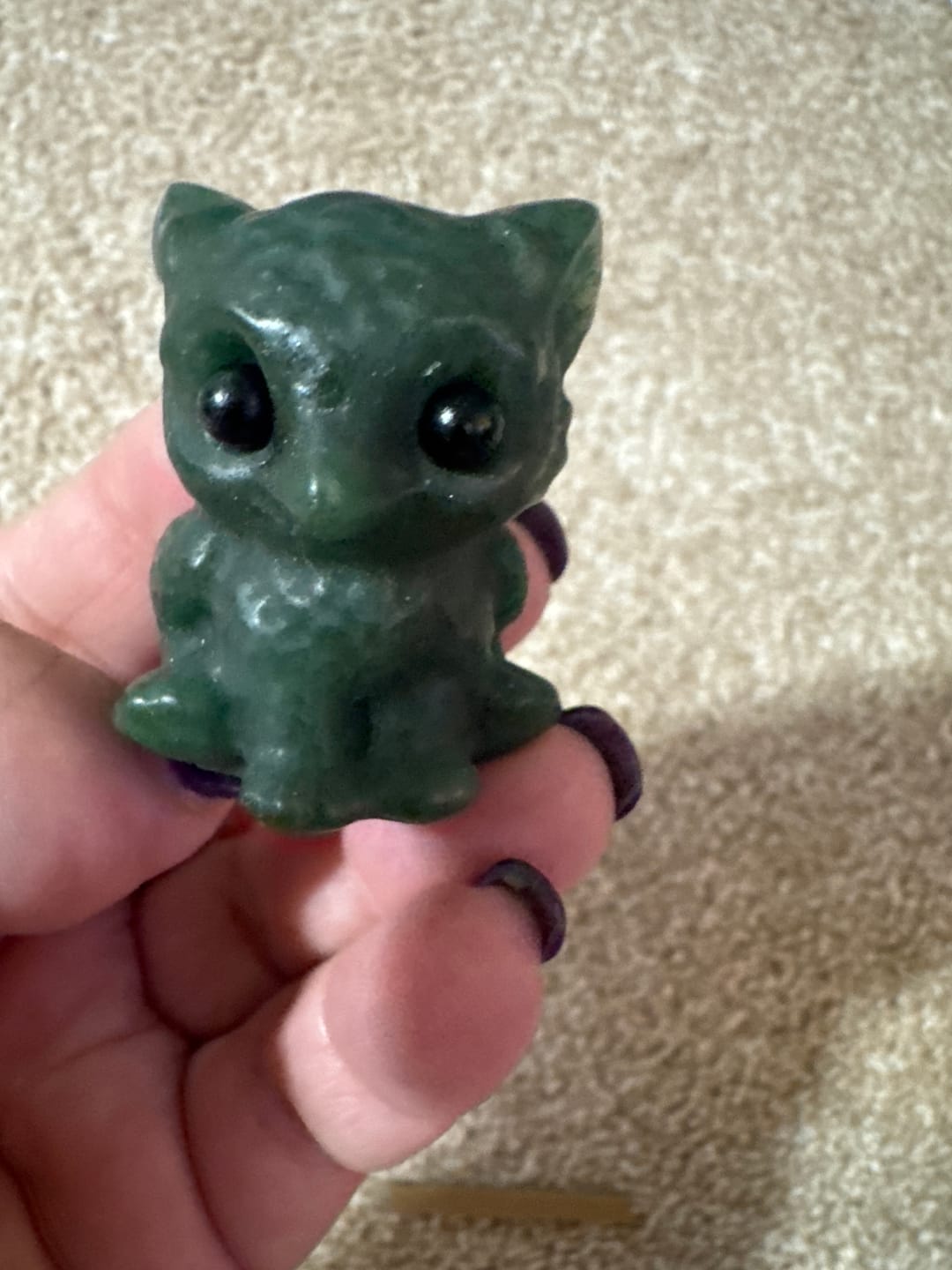 Customer photo review of Natural Crystal Cute Sitting Small Griffon