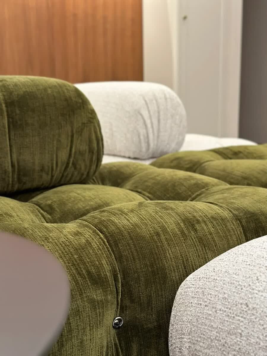 Customer photo review of Hiksnra 3 Seater Sofa with Rectangular Ottoman | Sofa in a Box